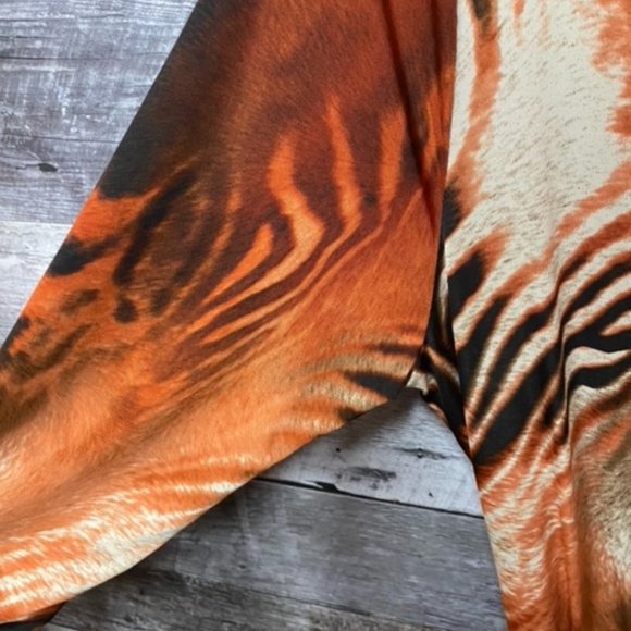 GOTSTYLE Animal Print Travel Resort Long Dress - Size: L - MI USA - **EUC** - Picture 3 of 6